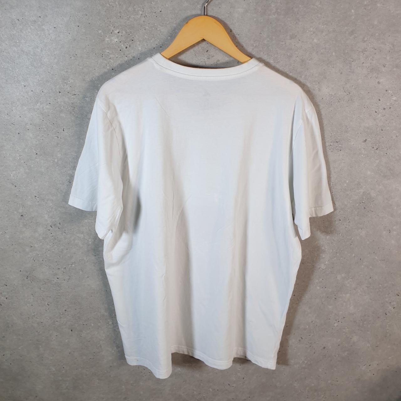 Vintage Adidas Splash Time T Shirt Men’s XL White Three Stripes Logo Athletic