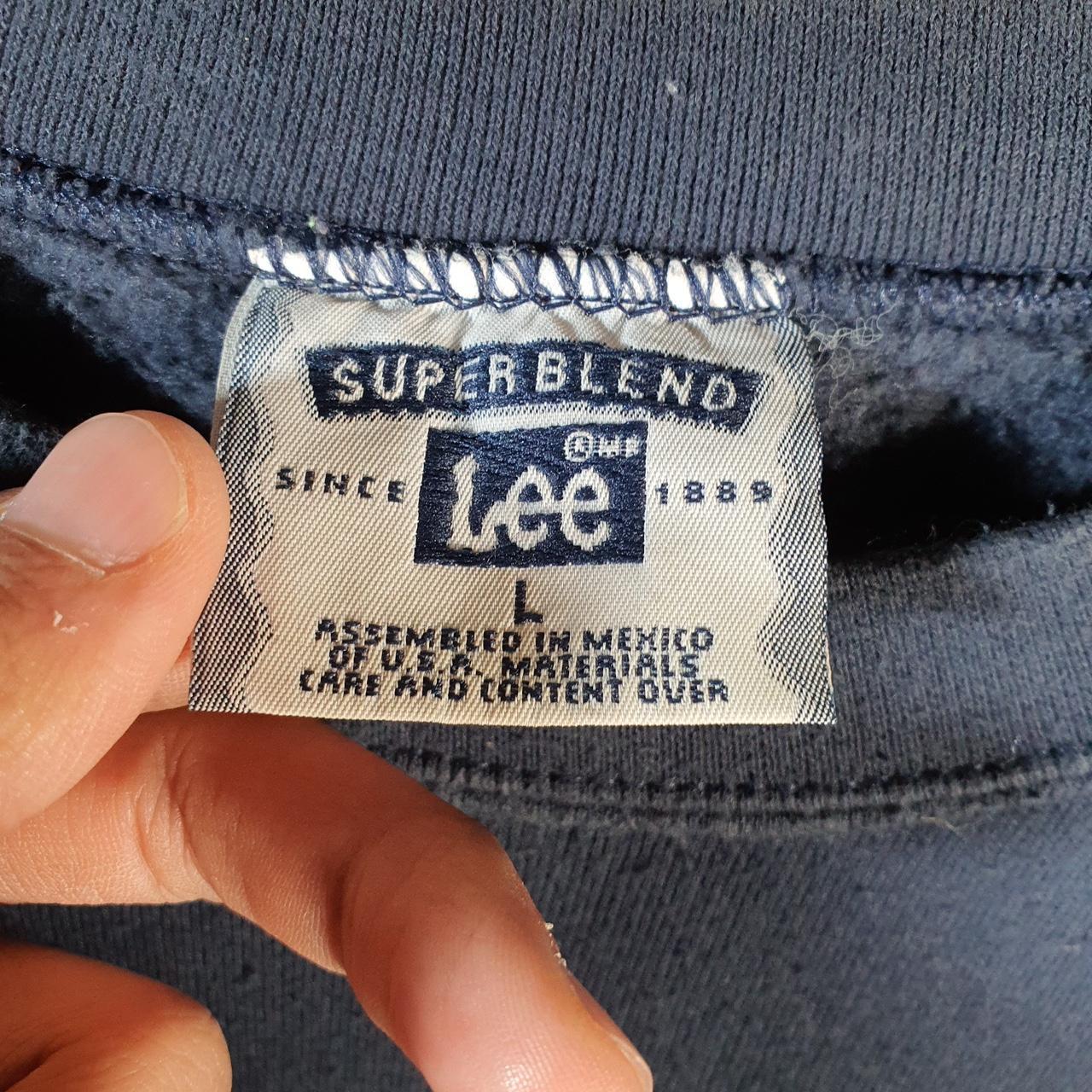 Vintage Lee Super Blend Sweatshirt Men’s Large Navy Blue USA Uconn Dad