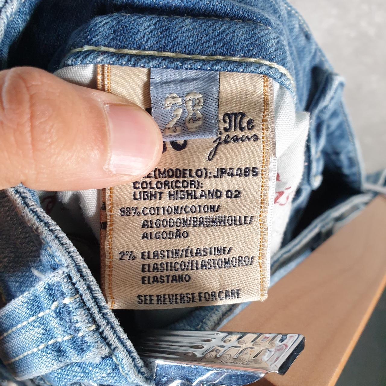 Vintage Miss Me Baggy Y2K Hip Hop Jeans Shorts Jorts Womens W28 Blue Denim Low Rise