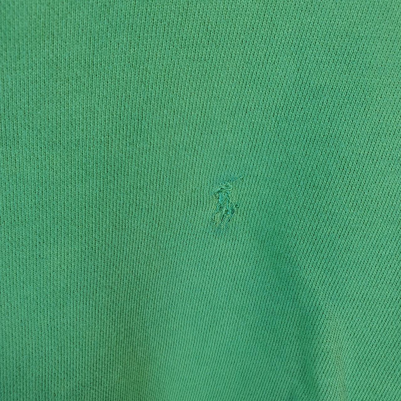 Vintage Ralph Lauren Polo Sweatshirt Womens Large Green Pullover Pony