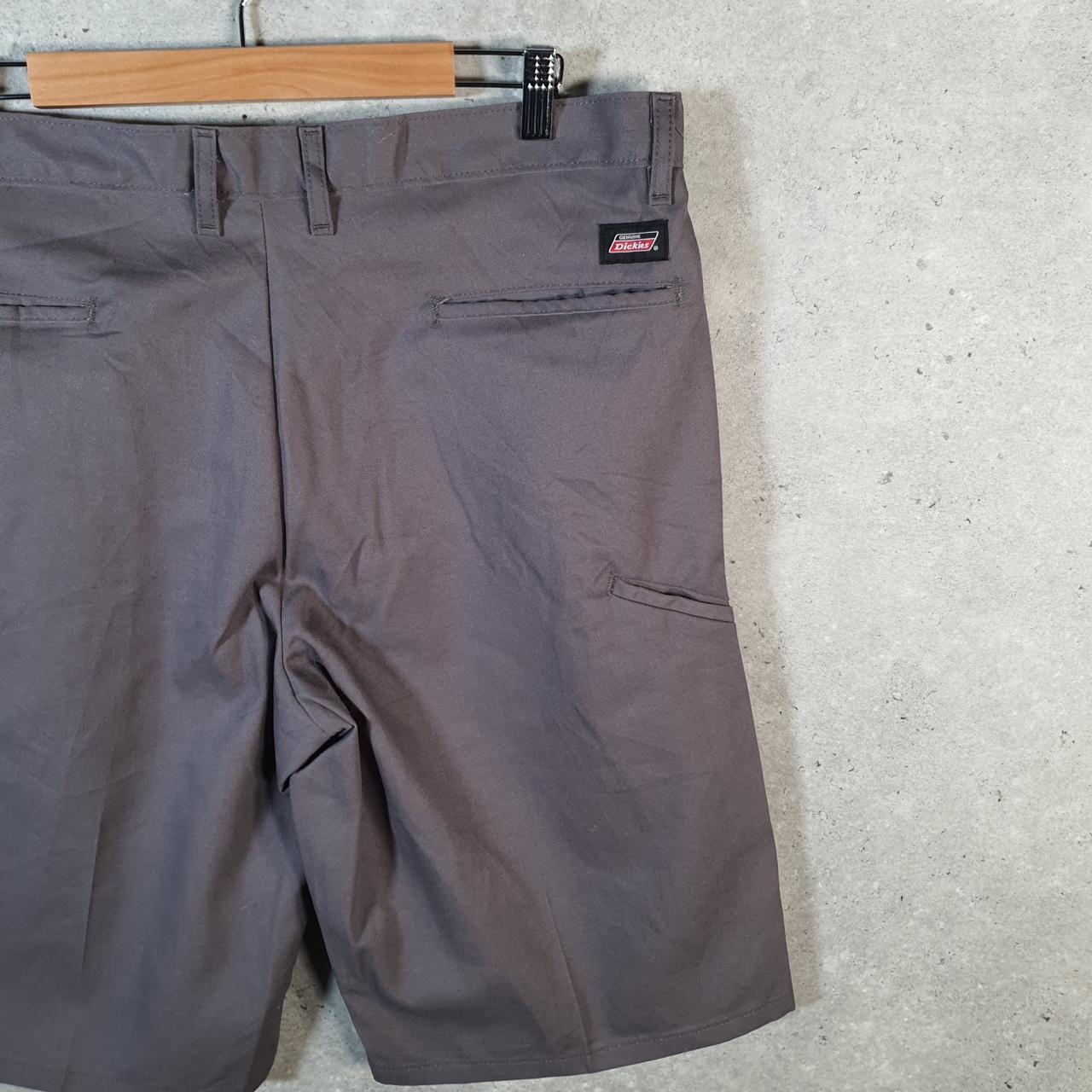 Vintage Dickies Baggy Chino Shorts Jorts Cargo Mens W36 Grey Regular Fit