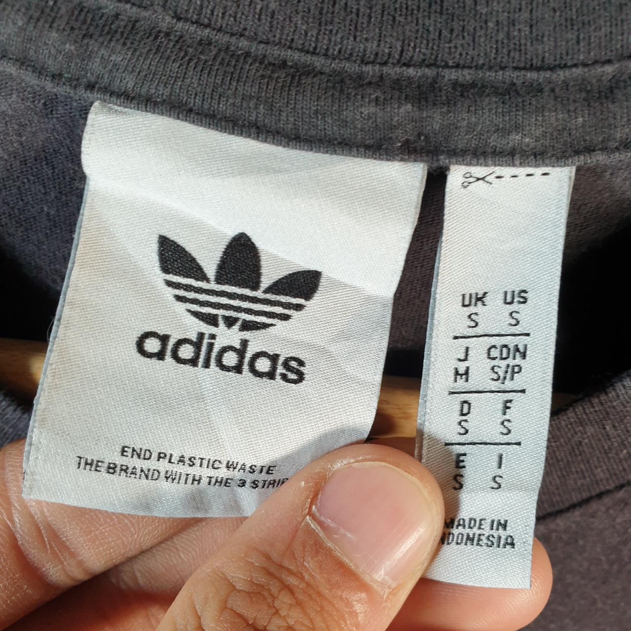 Vintage Adidas Trefoil Retro T Shirt Men’s Small Navy Blue Three Stripes Logo Athletic