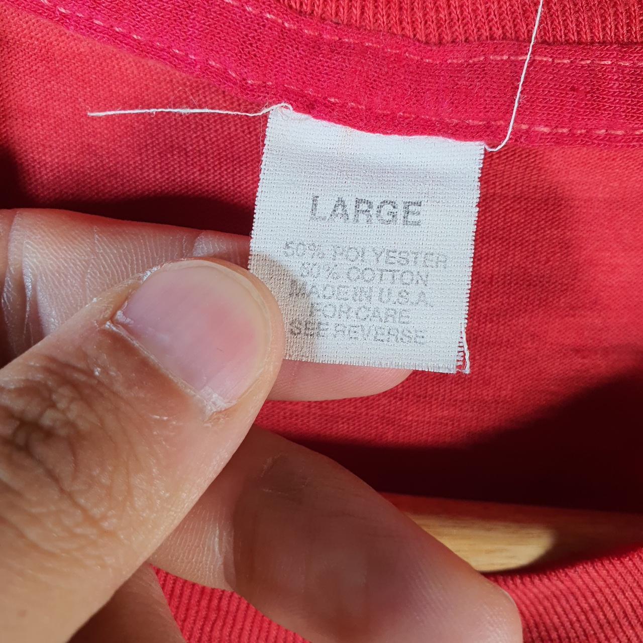 Vintage American Flag Honda 90s USA Single Stitch T Shirt Men’s Small Red