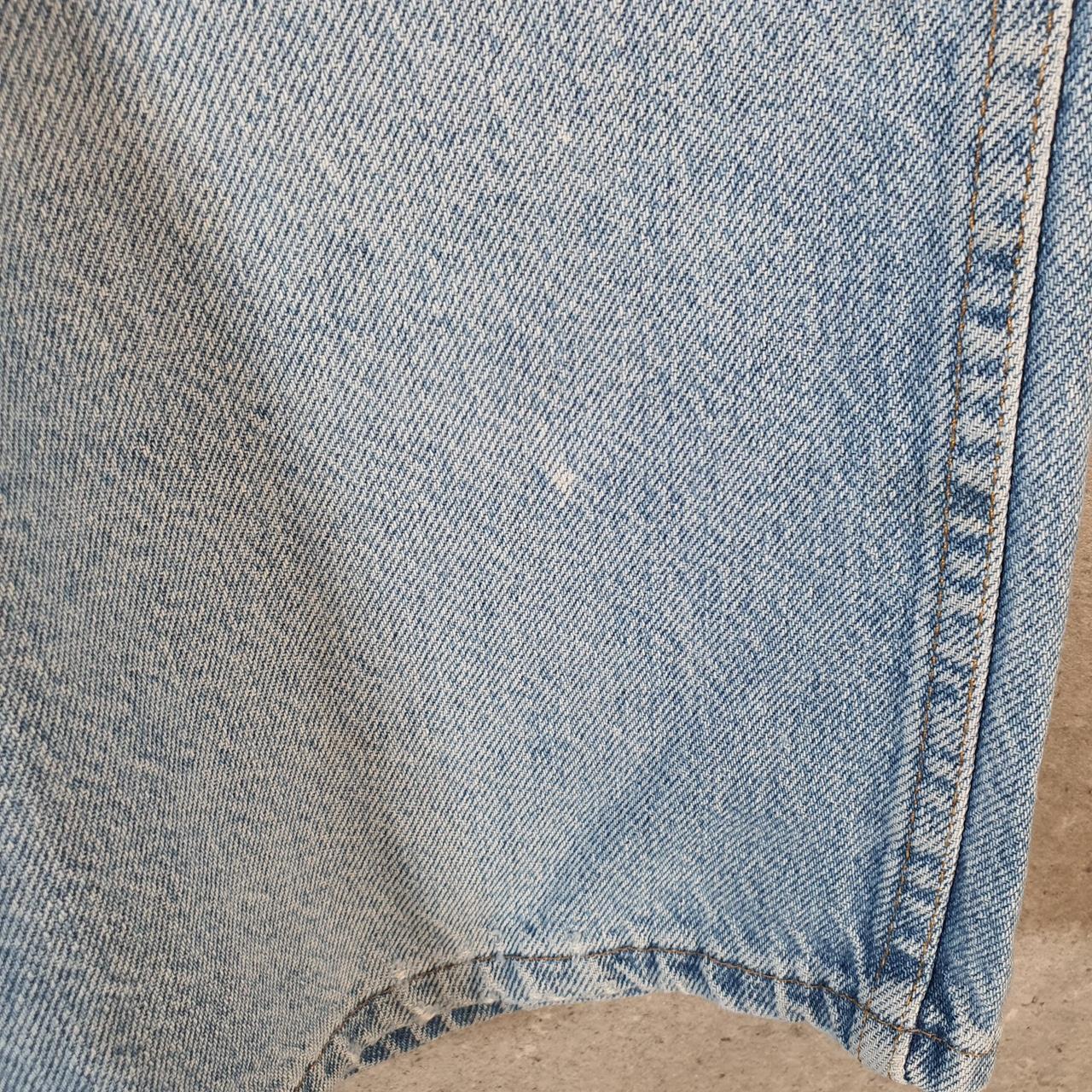 Vintage Wrangler Denim Shorts Jorts Cargo Men’s W32 Relaxed Blue Baggy Cotton