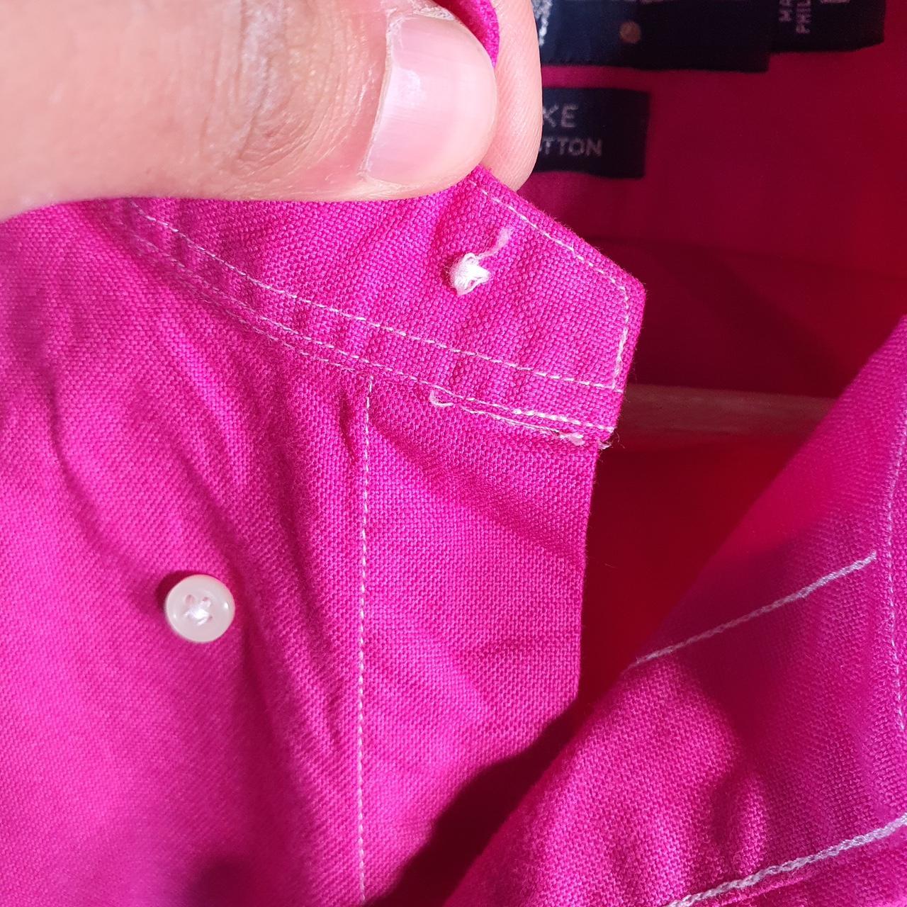 Vintage Ralph Lauren Button Down Shirt Men’s Large Pink Blake Cotton Pony Casual Big Fish Vintage