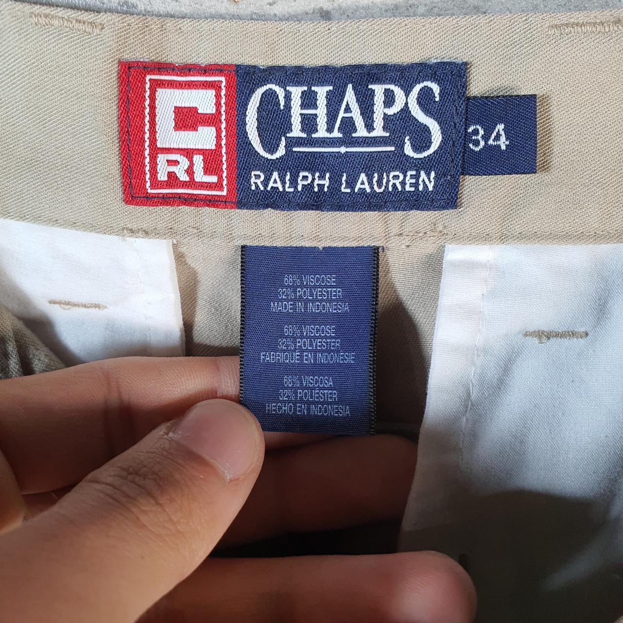 Vintage Chaps Ralph Lauren Polo Shorts Jorts Chino Cargo Men’s W34 Brown Baggy Cotton