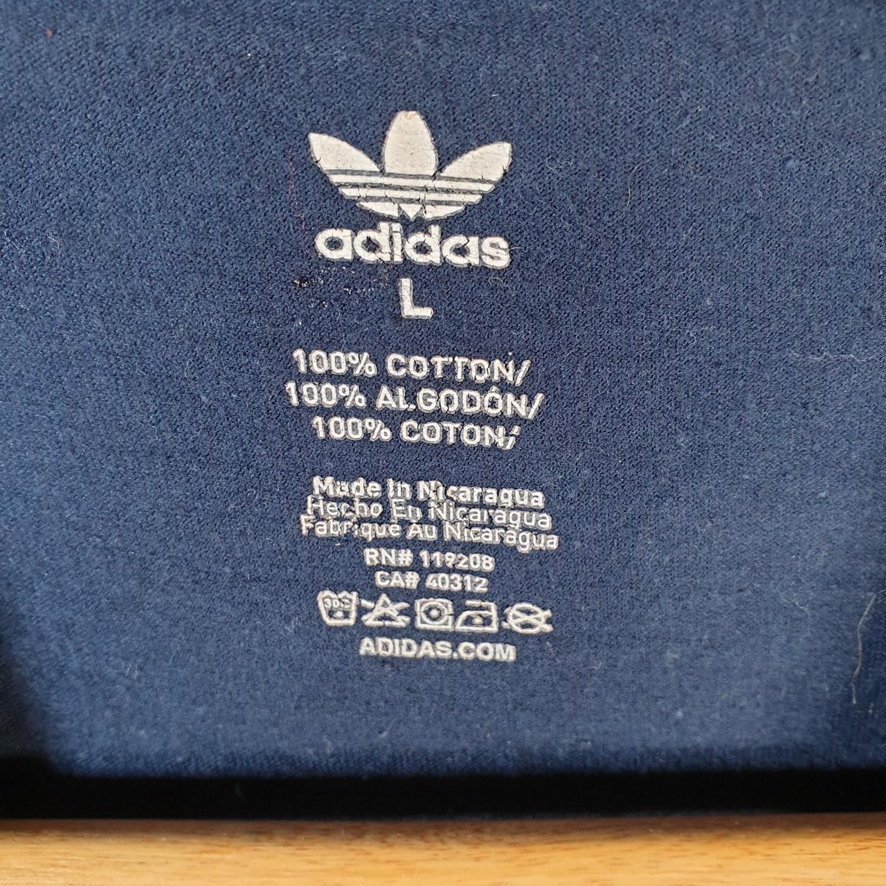 Vintage Adidas Trefoil T Shirt Men’s Large Navy Blue Los Angeles Logo Athletic