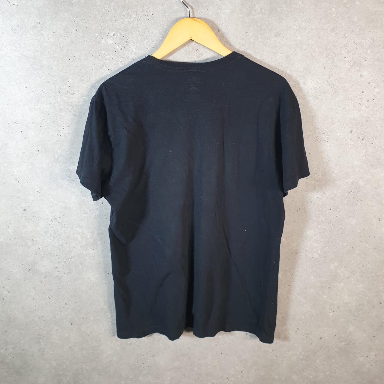 Vintage Ralph Lauren Polo T Shirt Men’s Large Black Embroidered Slim Fit Pony C9057