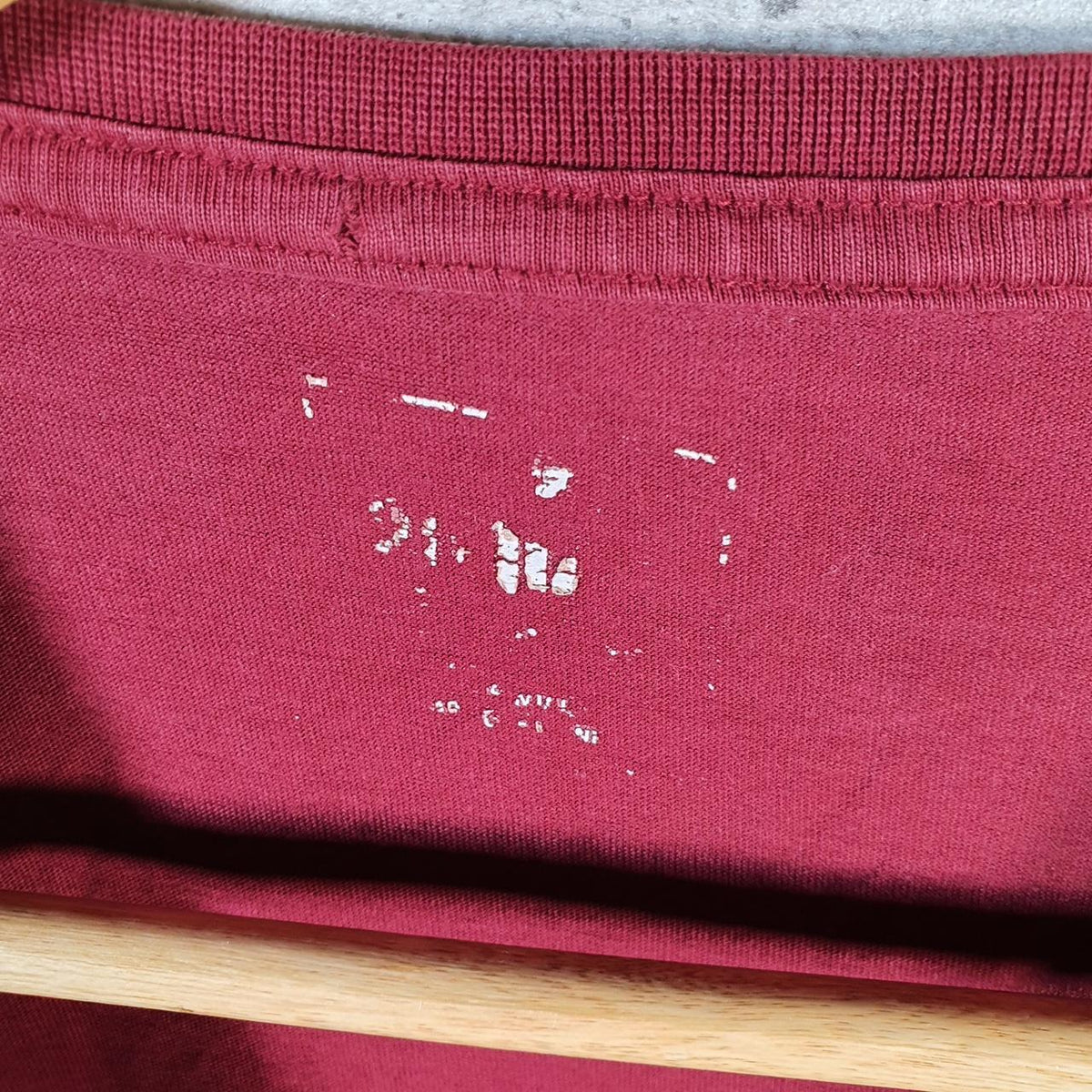 Vintage Puma Spellout T Shirt Men’s Large Burgundy Red Logo Athletic C9858