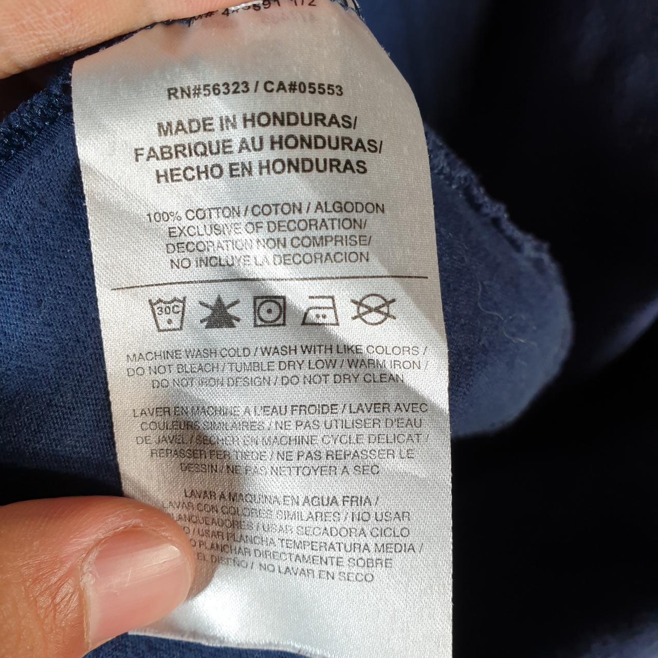 Vintage Nike T Shirt Womens 2XL Blue Printed Single Swoosh Logo Athletic C8287