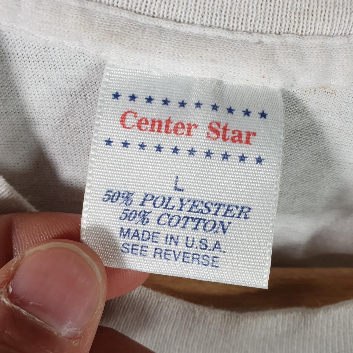 Vintage Centre Star M&Ms Shoebox Greetings 90s Single Stitch T Shirt Men’s Large White