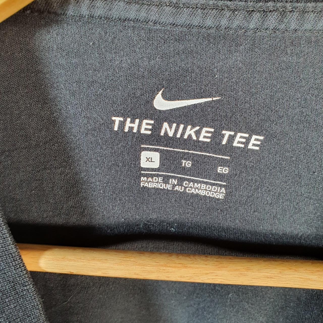 Vintage Nike Spellout Just Do It T Shirt Men’s XL Black Logo Swoosh Athletic