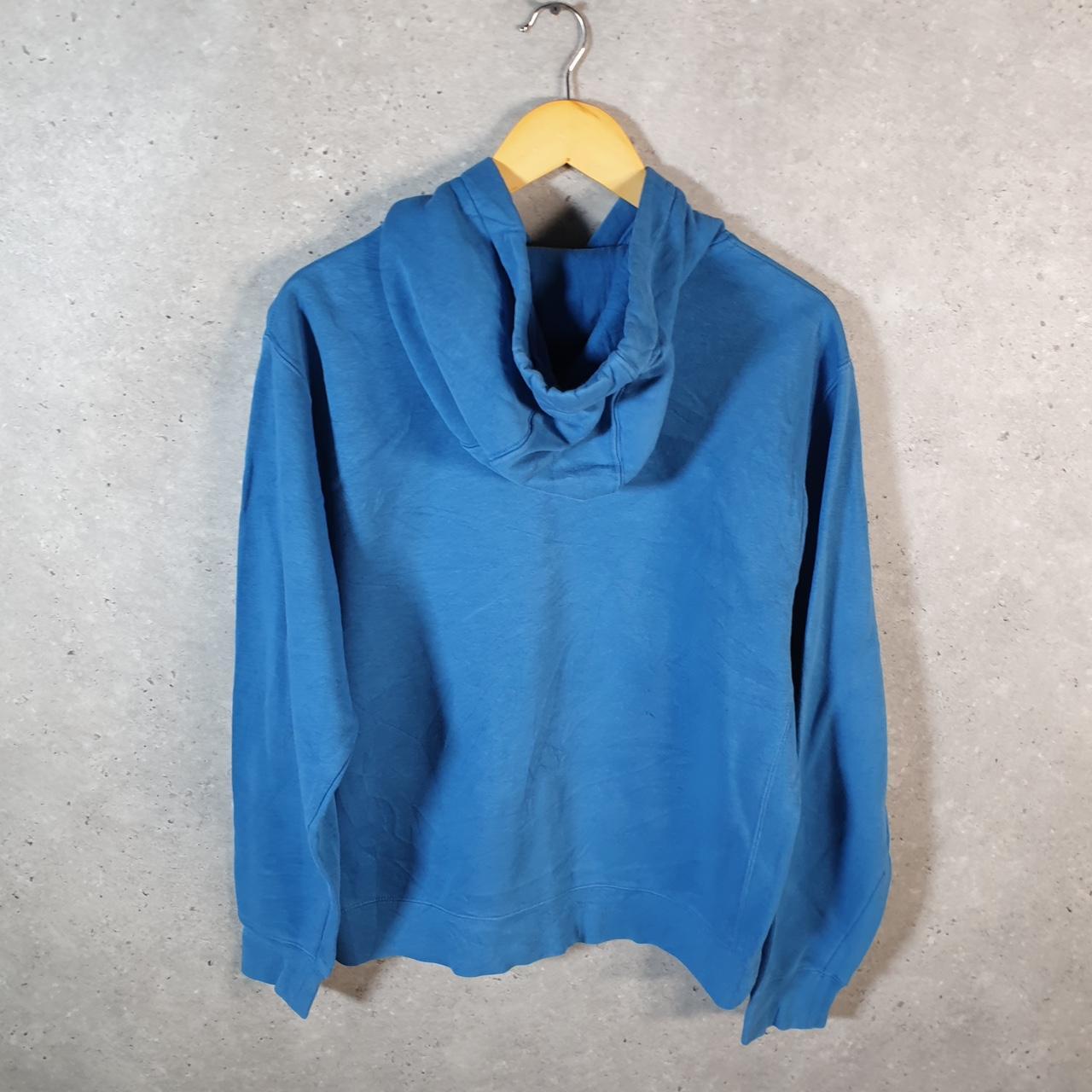 Vintage Nike Club Embroidered Hoodie Men’s Medium Blue Swoosh Y2K Pullover