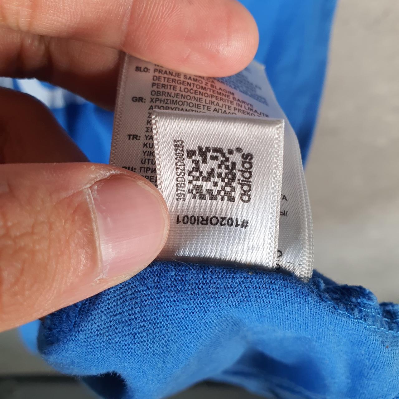 Vintage Adidas Trefoil Retro T Shirt Men’s Medium Blue Three Stripes Logo Athletic