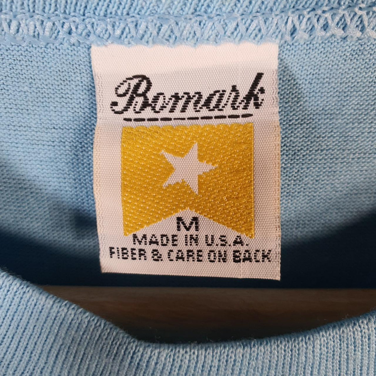 Vintage Bomark Murray 1992 Galveston Island USA Single Stitch T Shirt Men’s Medium Blue