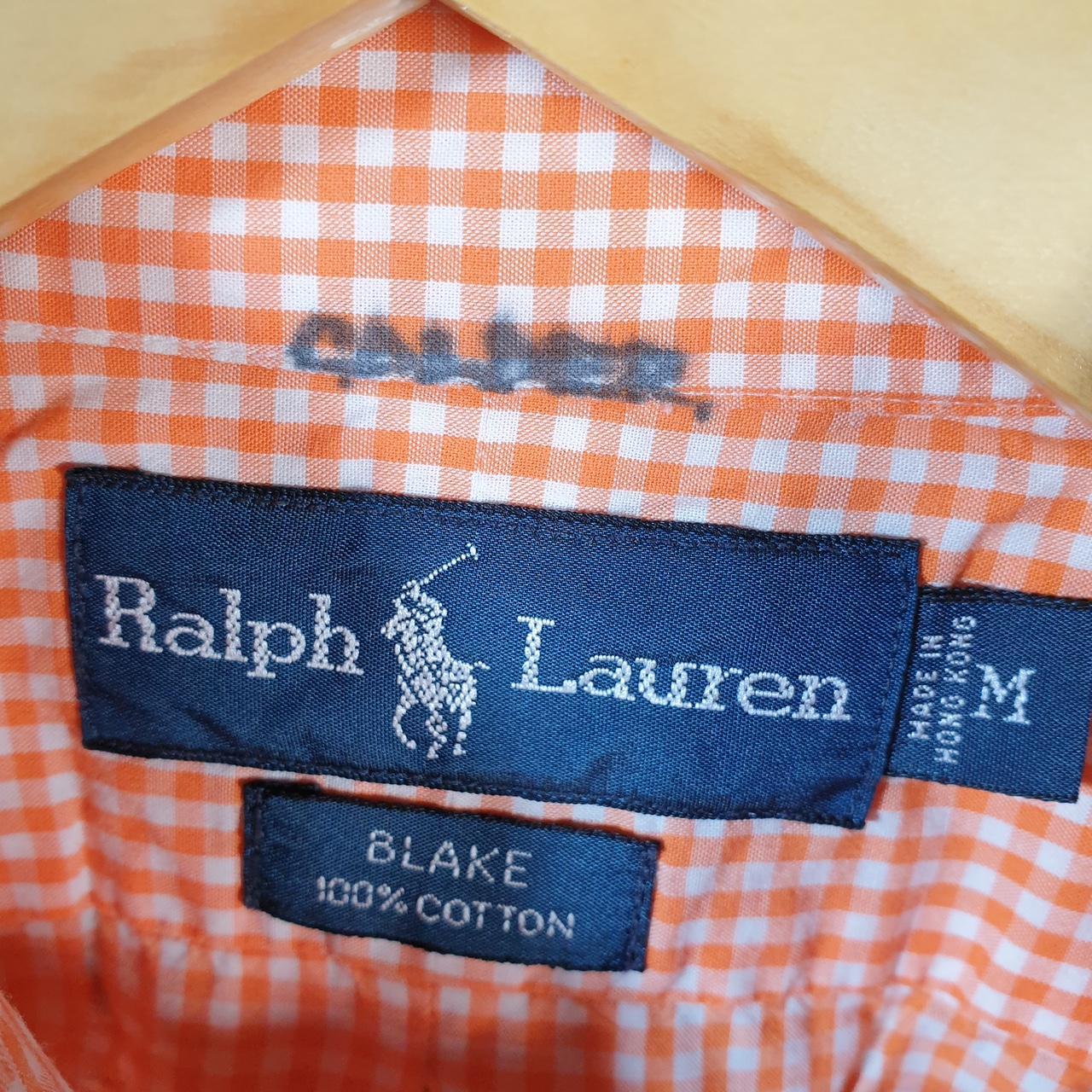 Vintage Ralph Lauren Button Down Shirt Men’s M Checkered Blake Pony Cotton