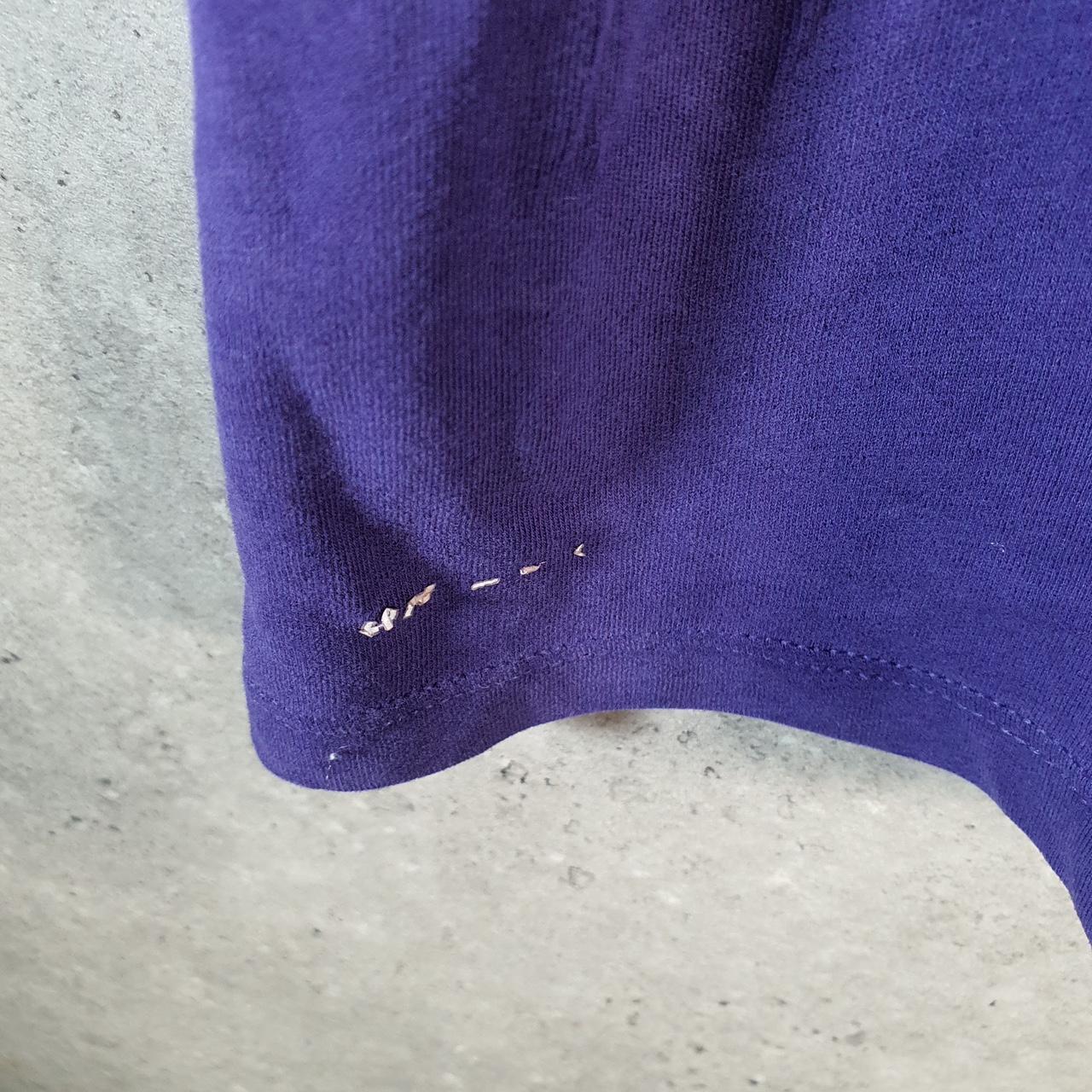 Vintage Nike Dri Fit TCU USA T Shirt Womens Large Purple Spellout Swoosh Athletic