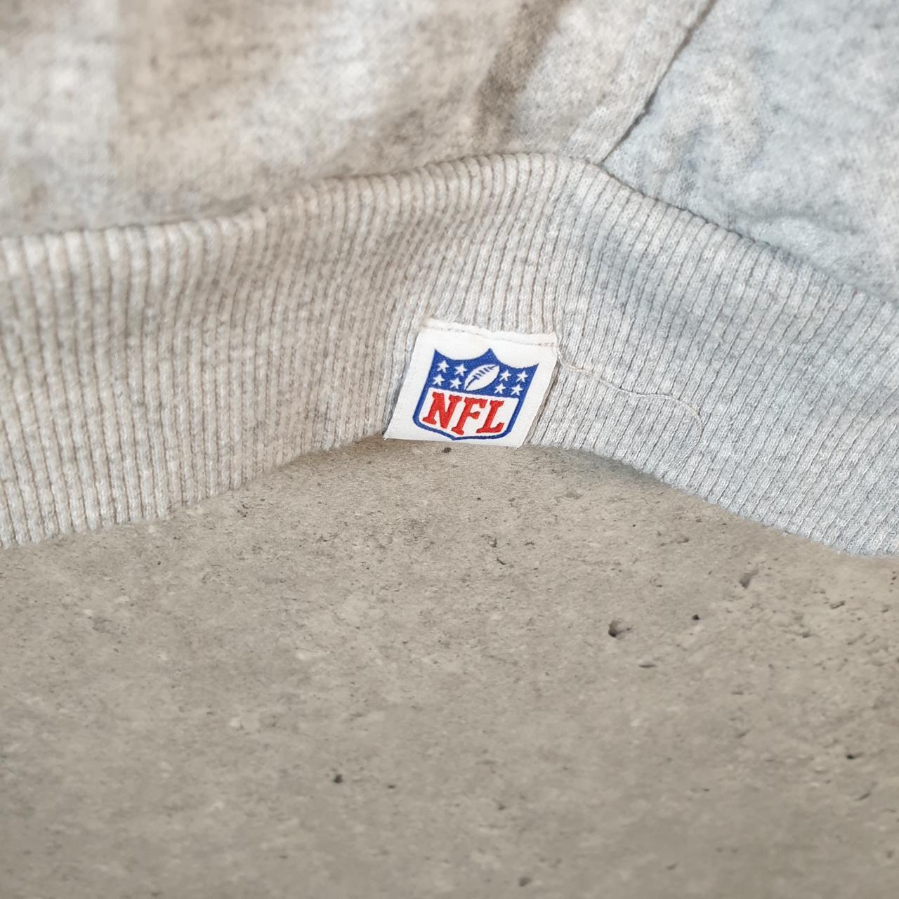 Vintage NFL Spellout Hoodie Mens Small Grey Pullover USA Pro Sport