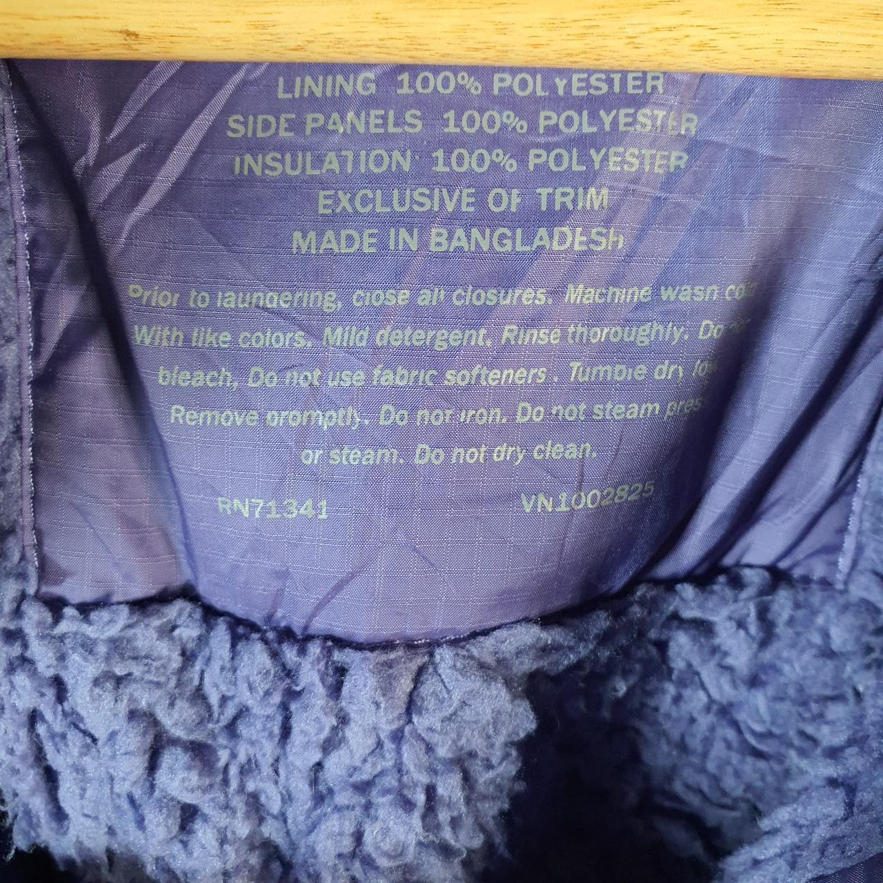 Vintage L.L. Bean Puffer Jacket Womens 2XL Purple Waterproof Shell