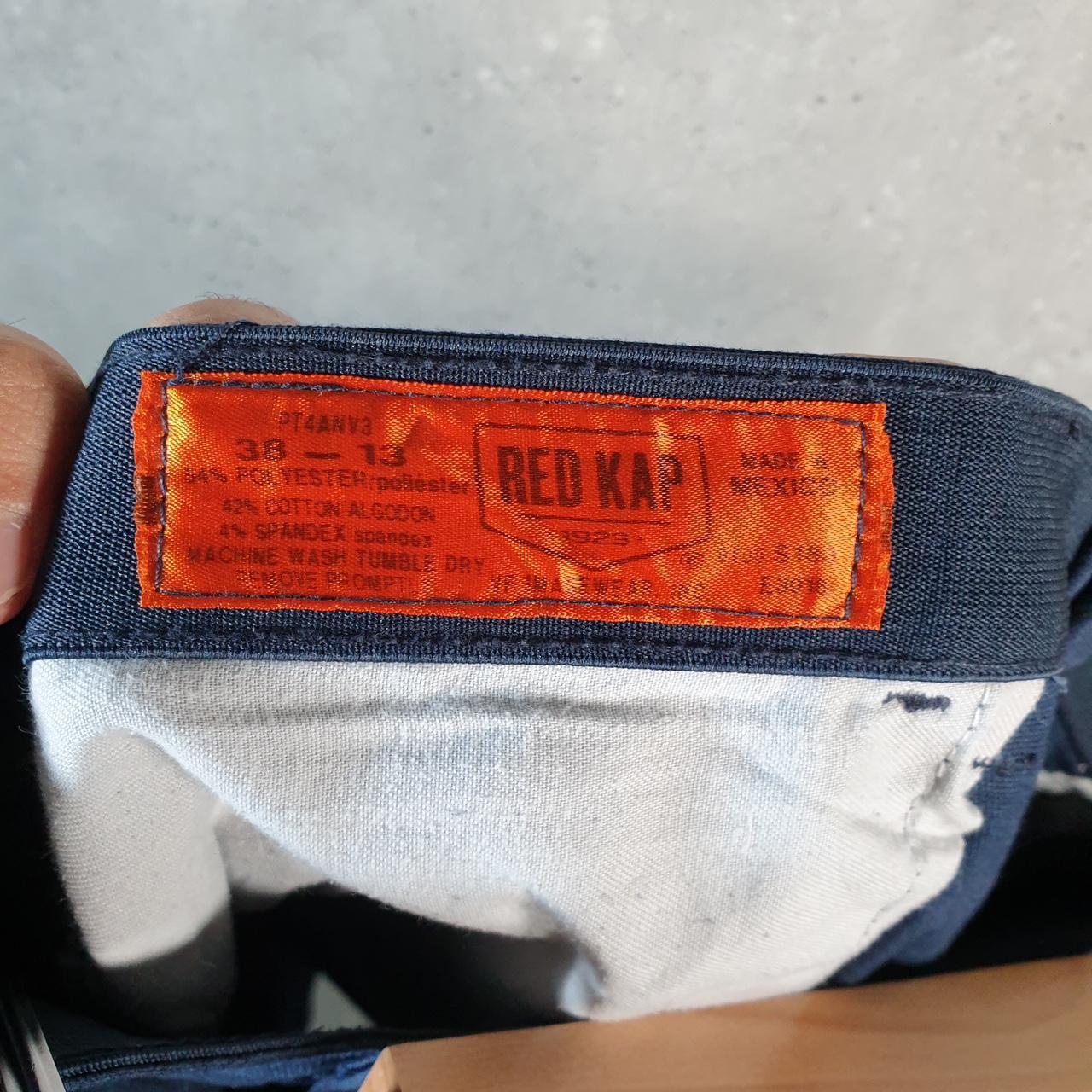 Vintage Red Kap Chino Shorts Jorts Cargo Men’s W38 Navy Blue Baggy Cotton