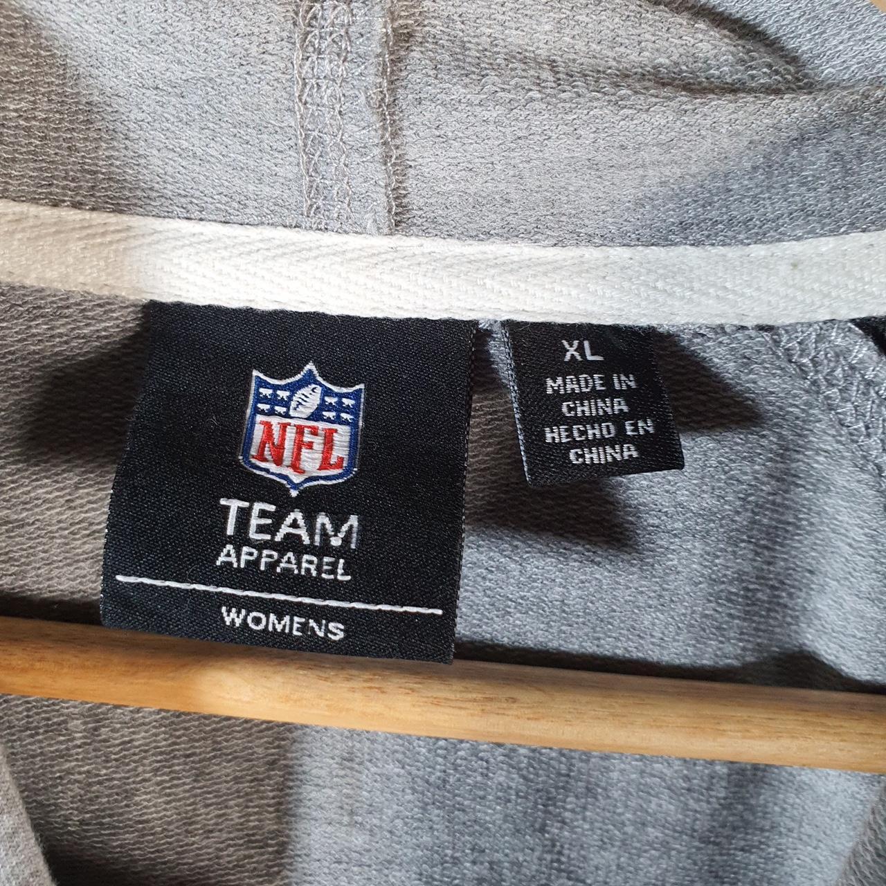 Vintage NFL Super Bowl 50 Hoodie Womens XL Grey Pullover USA Pro Sport