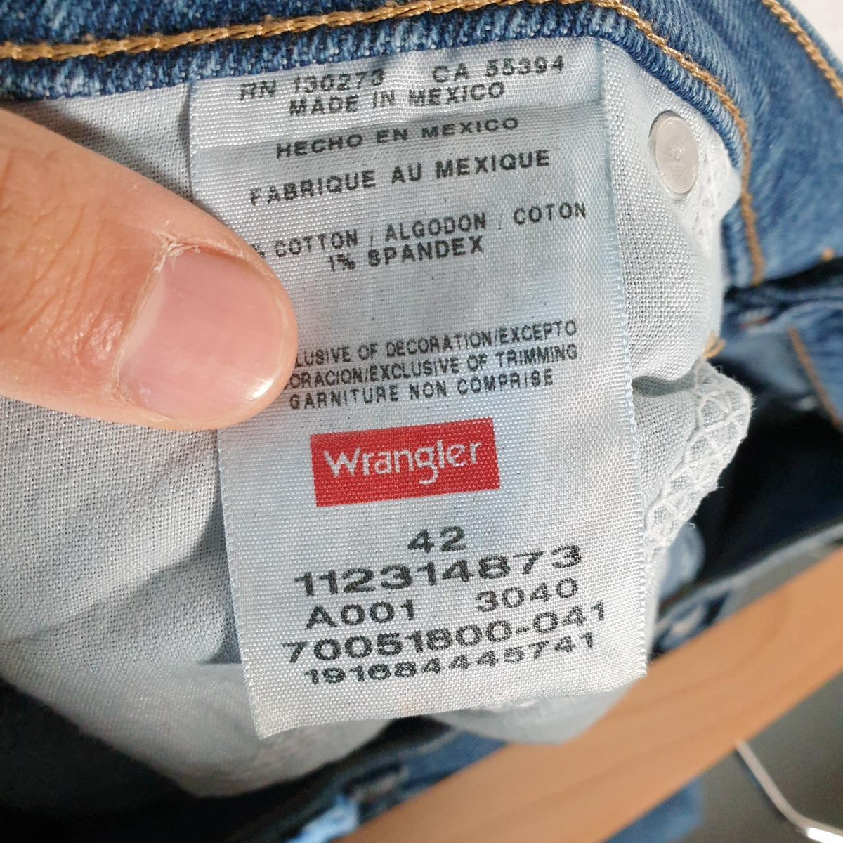 Vintage Wrangler Denim Shorts Jorts Cargo Men’s W42 Blue Baggy Cotton