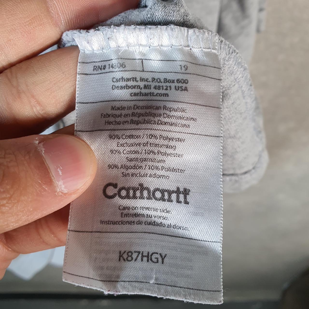 Vintage Carhartt Pocket T Shirt Men’s XL Grey Workwear Chore Utility Relaxed Fit C9210