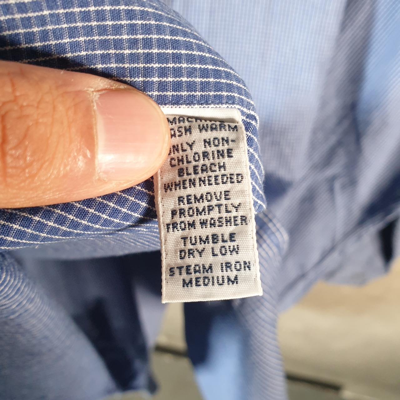 Vintage Ralph Lauren Button Down Shirt Men’s XL Blue Checkered Blake Fit Cotton Pony Big Fish Vintage