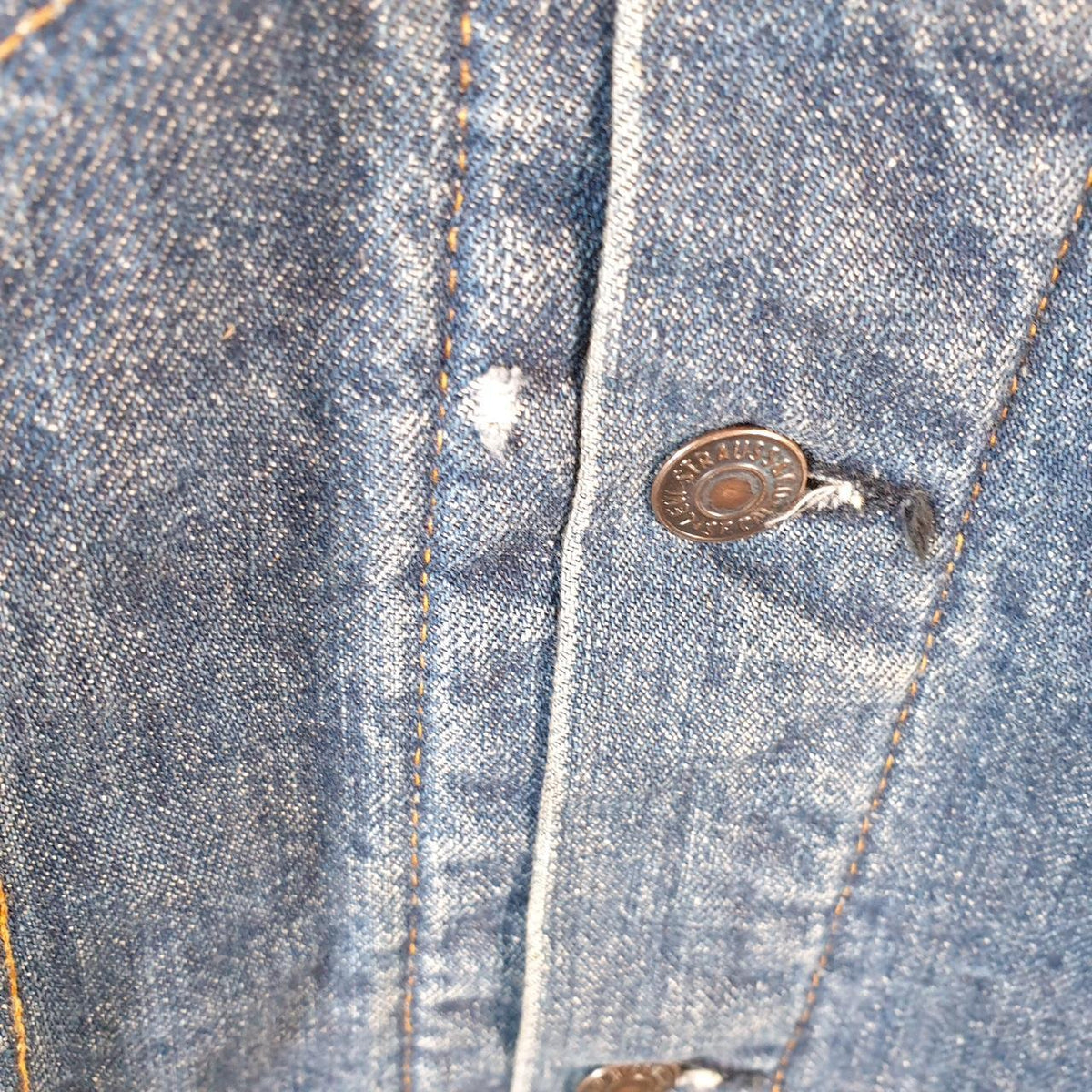 Vintage Levis Denim Jean Trucker Sherpa Jacket Mens Small Blue Sherling USA