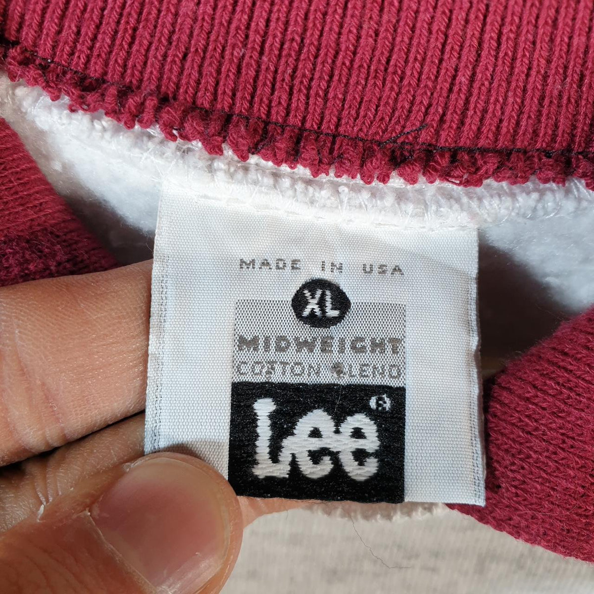 Vintage Lee MidWeight Sweatshirt Men’s XL Grey USA Up North Embroidered