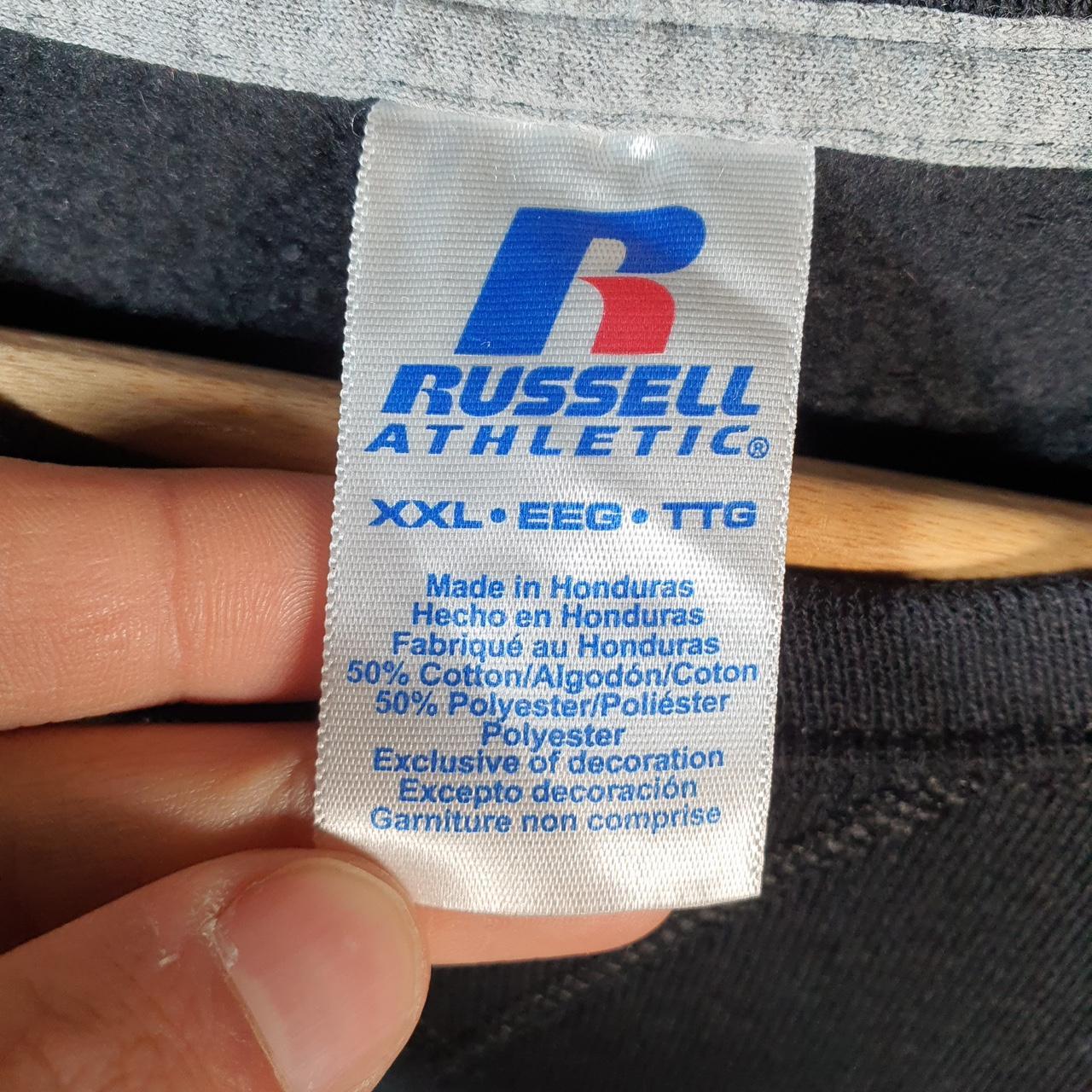 Vintage Russell Athletic Blank Sweatshirt Men’s 2XL Black Pullover Baggy