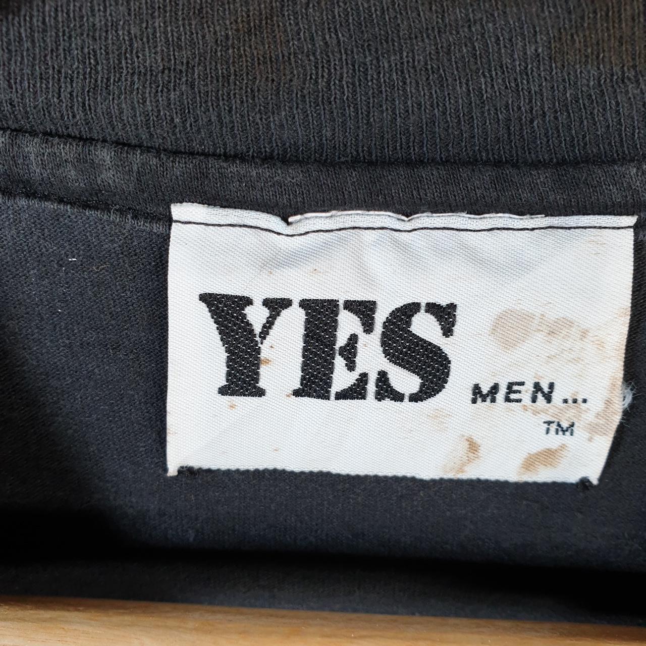Vintage Yes Clothing Company Spellout USA Single Stitch T Shirt Men’s Medium Black Big Fish Vintage