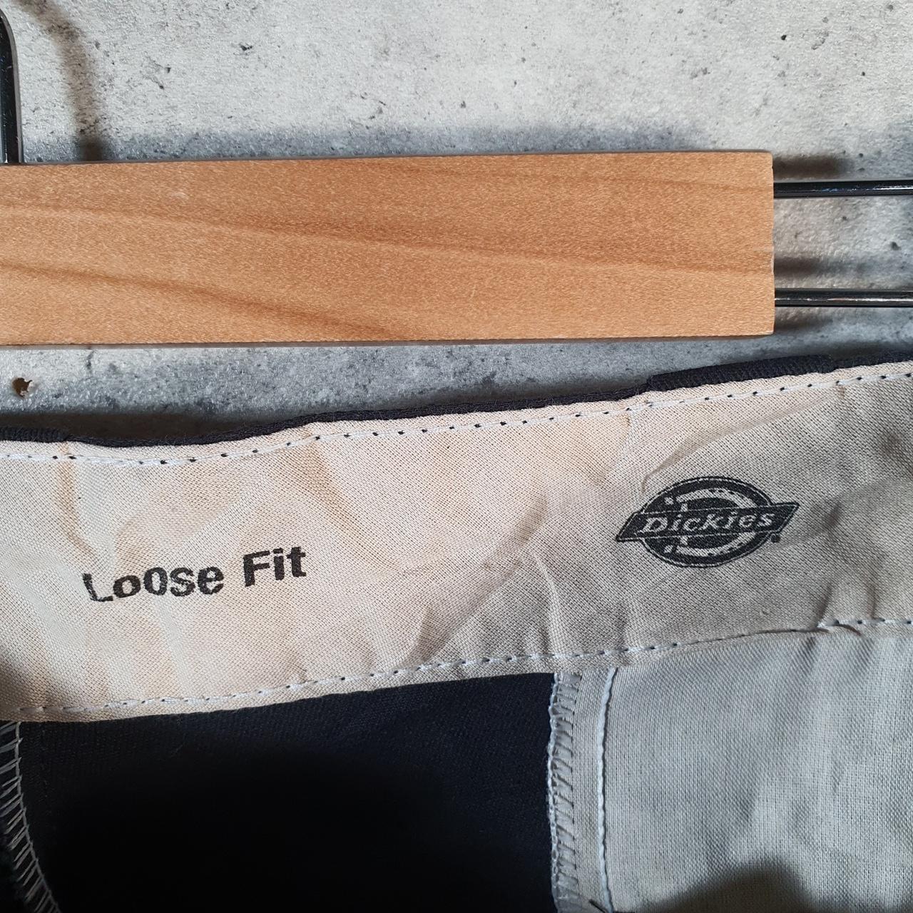 Vintage Dickies Baggy Chino Shorts Jorts Cargo Mens W38 Black Loose Fit