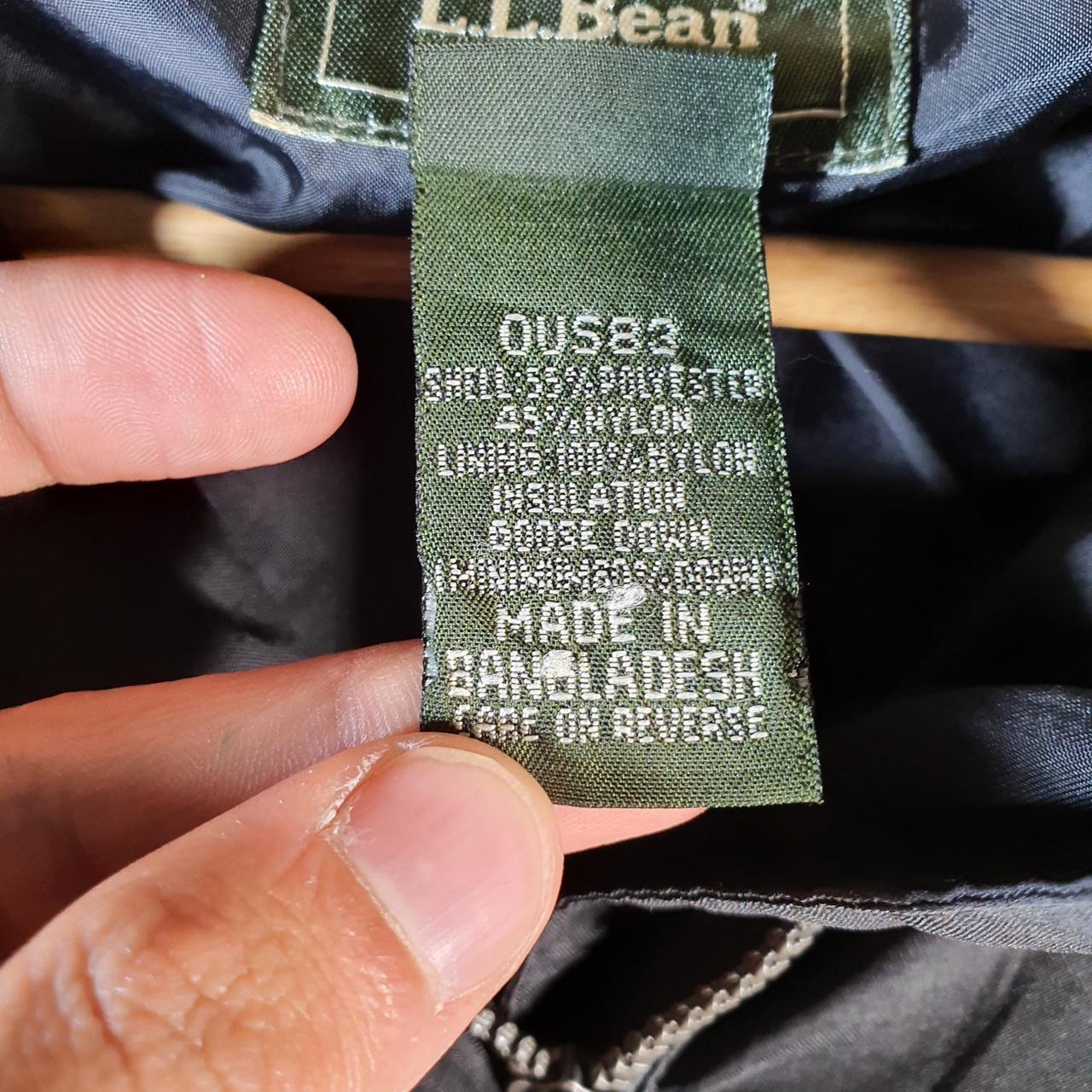 Vintage L.L. Bean Outdoors Nylon Jacket Womens Small Black Waterproof Hooded