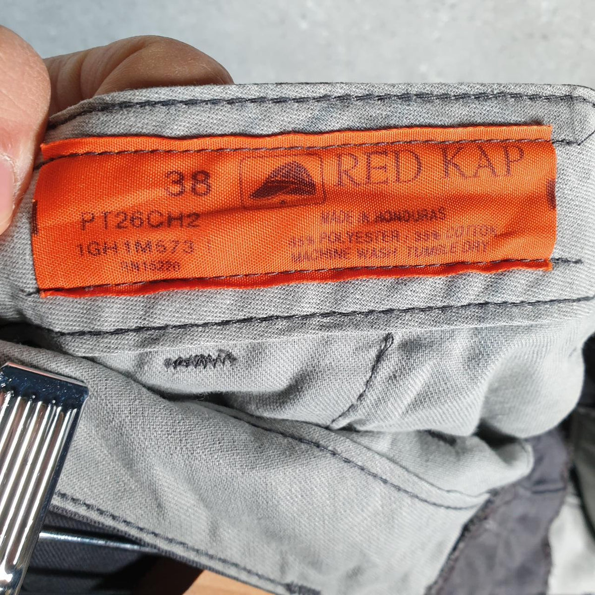Vintage Red Kap Chino Shorts Jorts Cargo Men’s W38 Grey Baggy Cotton