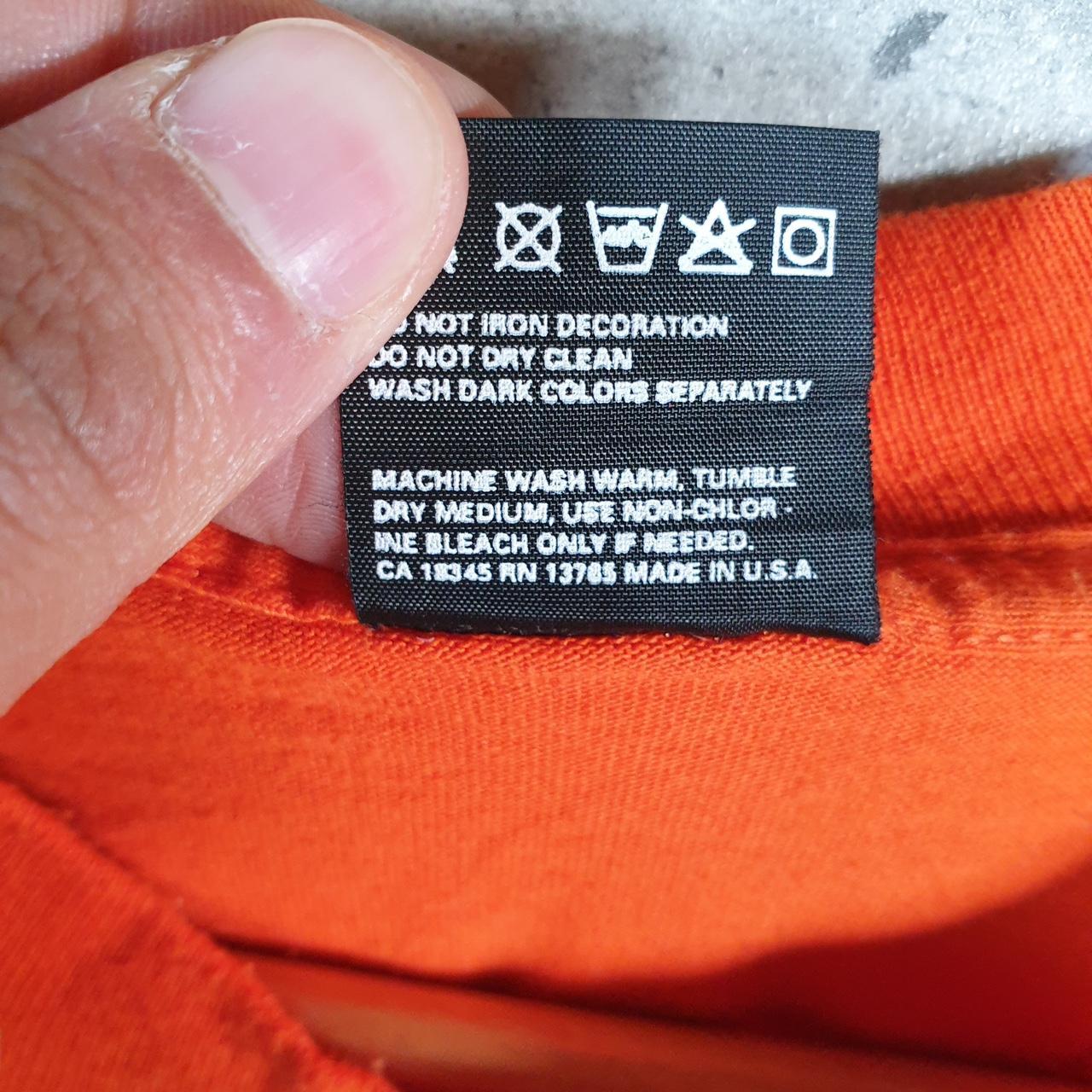 Vintage Fruit of the Loom PNC Bank 90s USA Single Stitch T Shirt Men’s Medium Orange C8396
