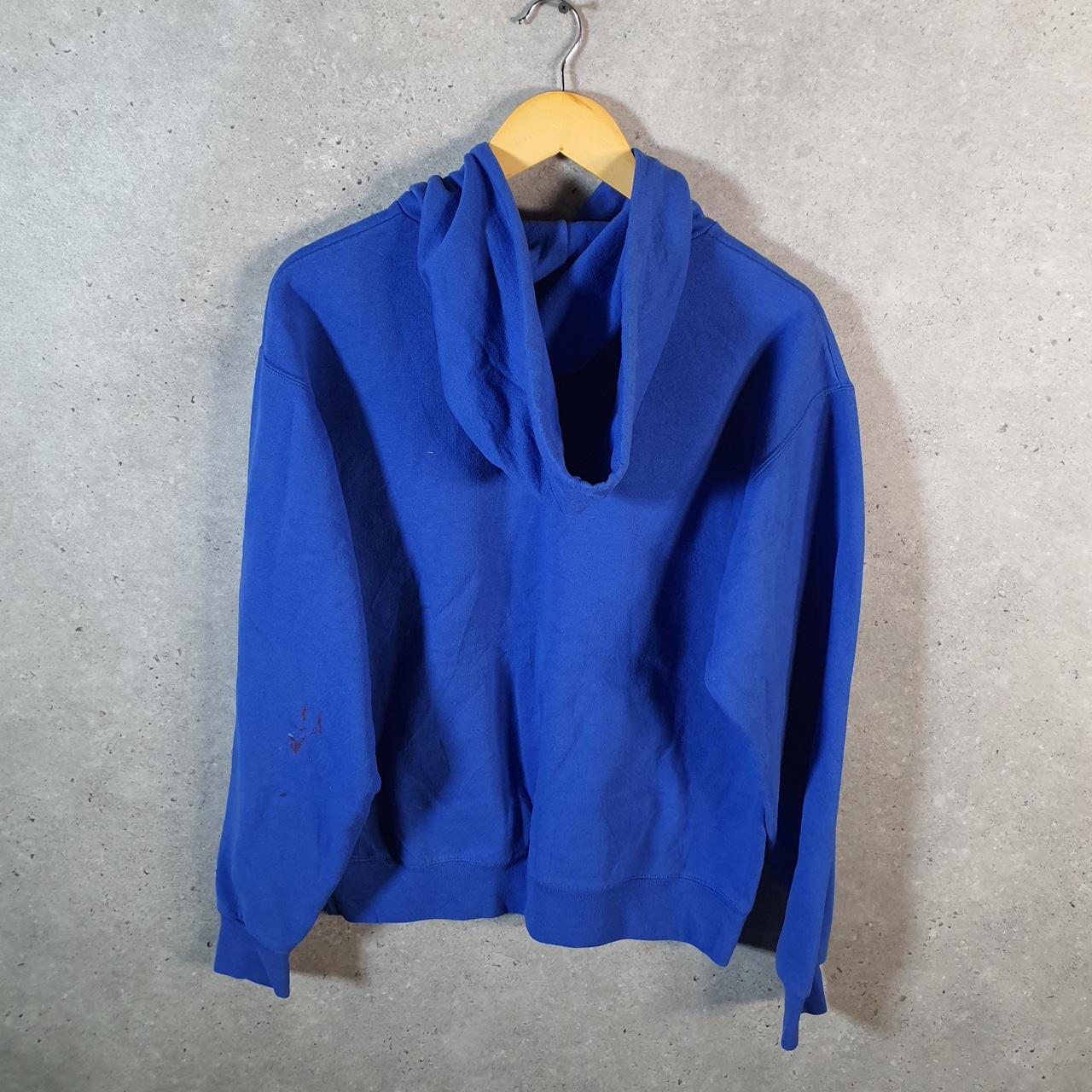 Vintage Champion Hoodie Men’s Medium Blue Pro Sport Pullover Delaware