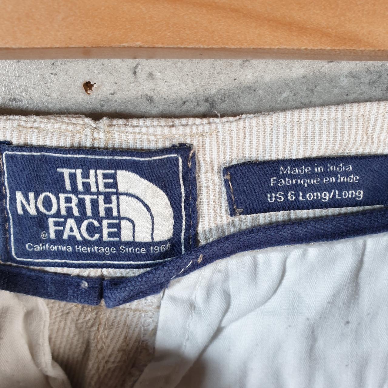 Vintage The North Face TNF Shorts Jorts Chino Cargo Womens UK10 Brown Baggy Cotton