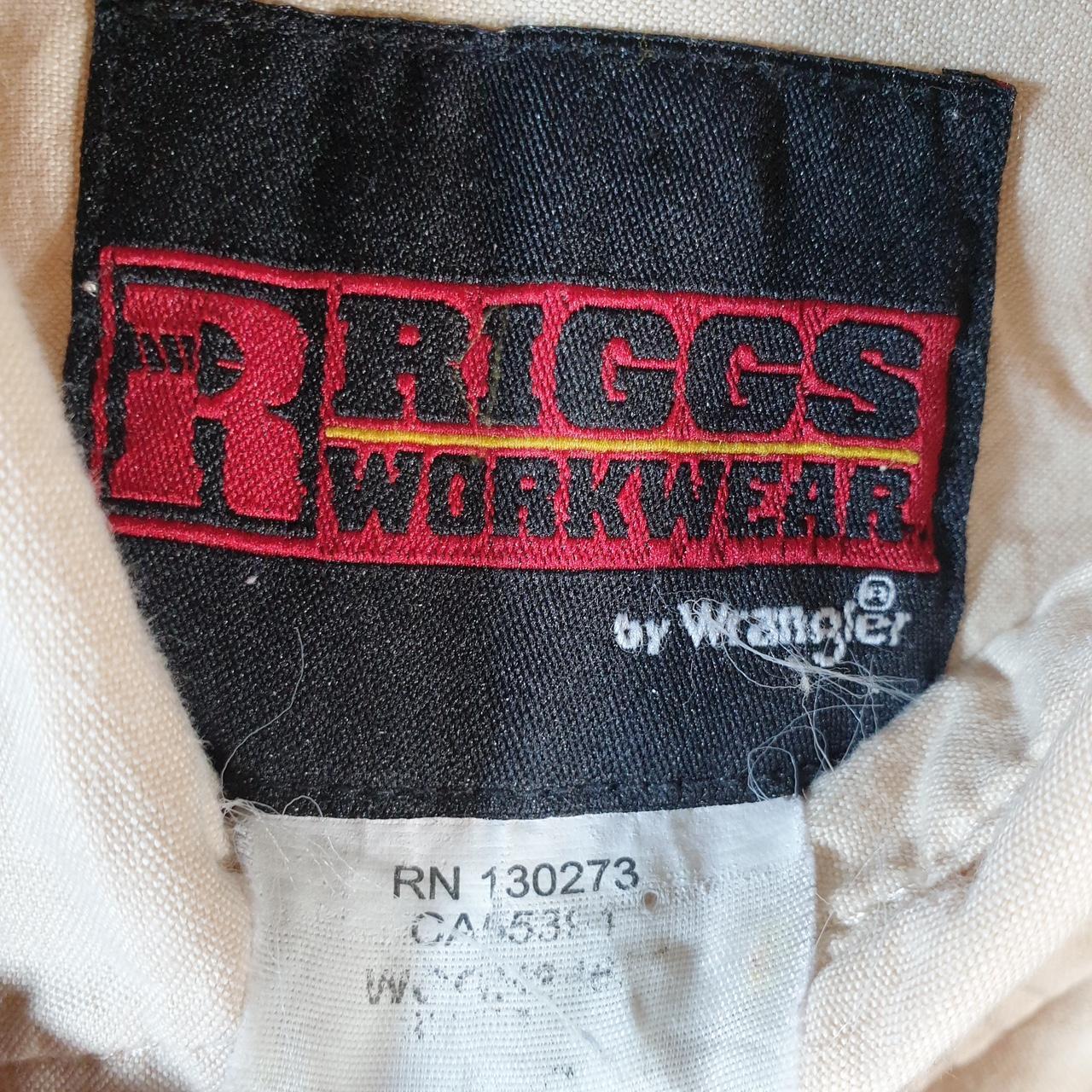 Vintage Riggs Workwear Wrangler Shirt Men’s XL Brown Cotton Custom Fit