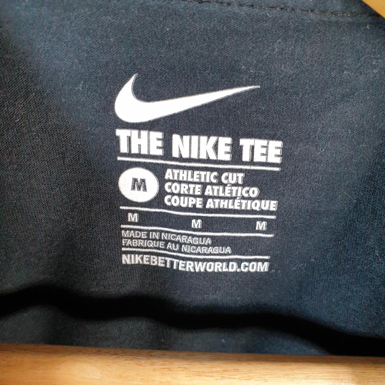 Vintage Nike Spellout Club T Shirt Men’s M Black Logo Swoosh Athletic