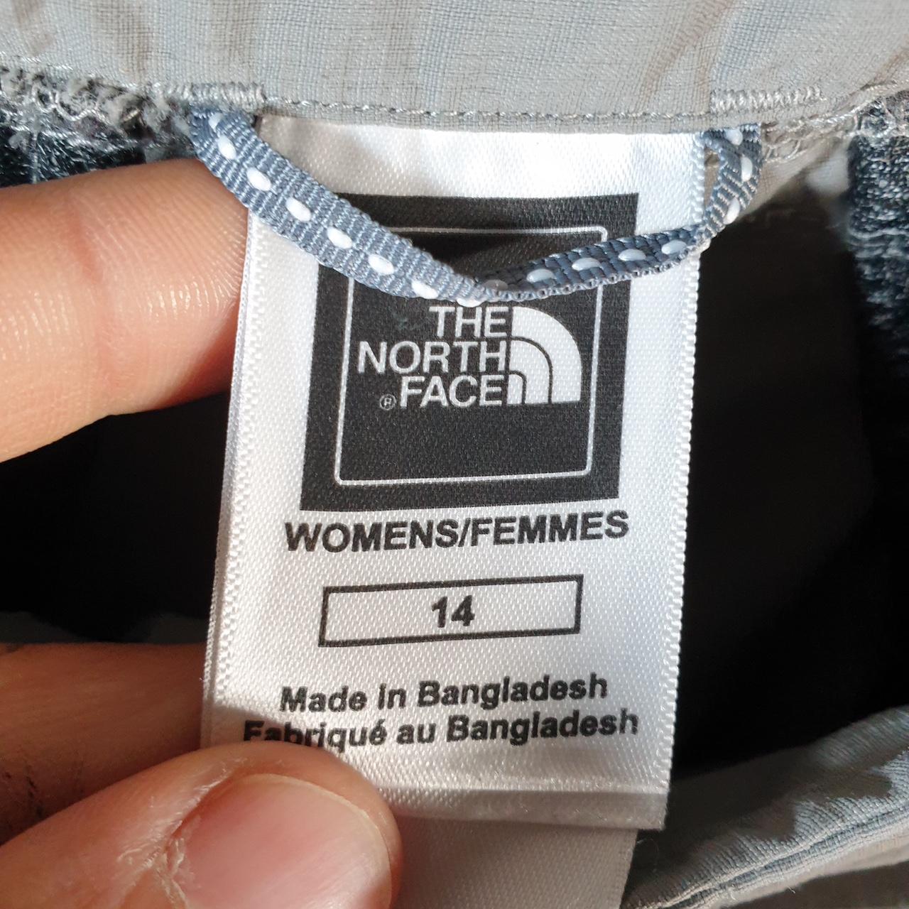 Vintage The North Face TNF Shorts Jorts Chino Cargo Womens UK16 Grey Baggy Cotton