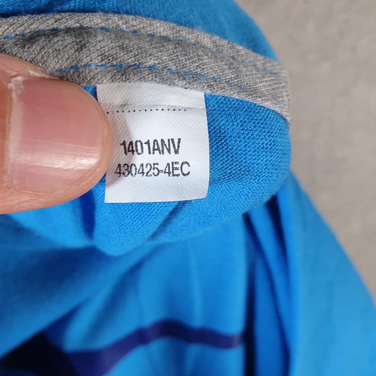 Vintage Nike T Shirt Men’s XL Blue Printed Single Swoosh Logo Athletic C8269