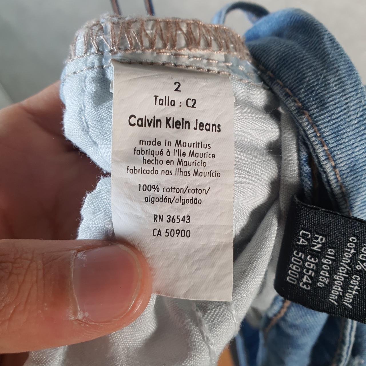 Vintage Calvin Klein Baggy Shorts Jorts Cargo Womens W28 Blue Relaxed Denim