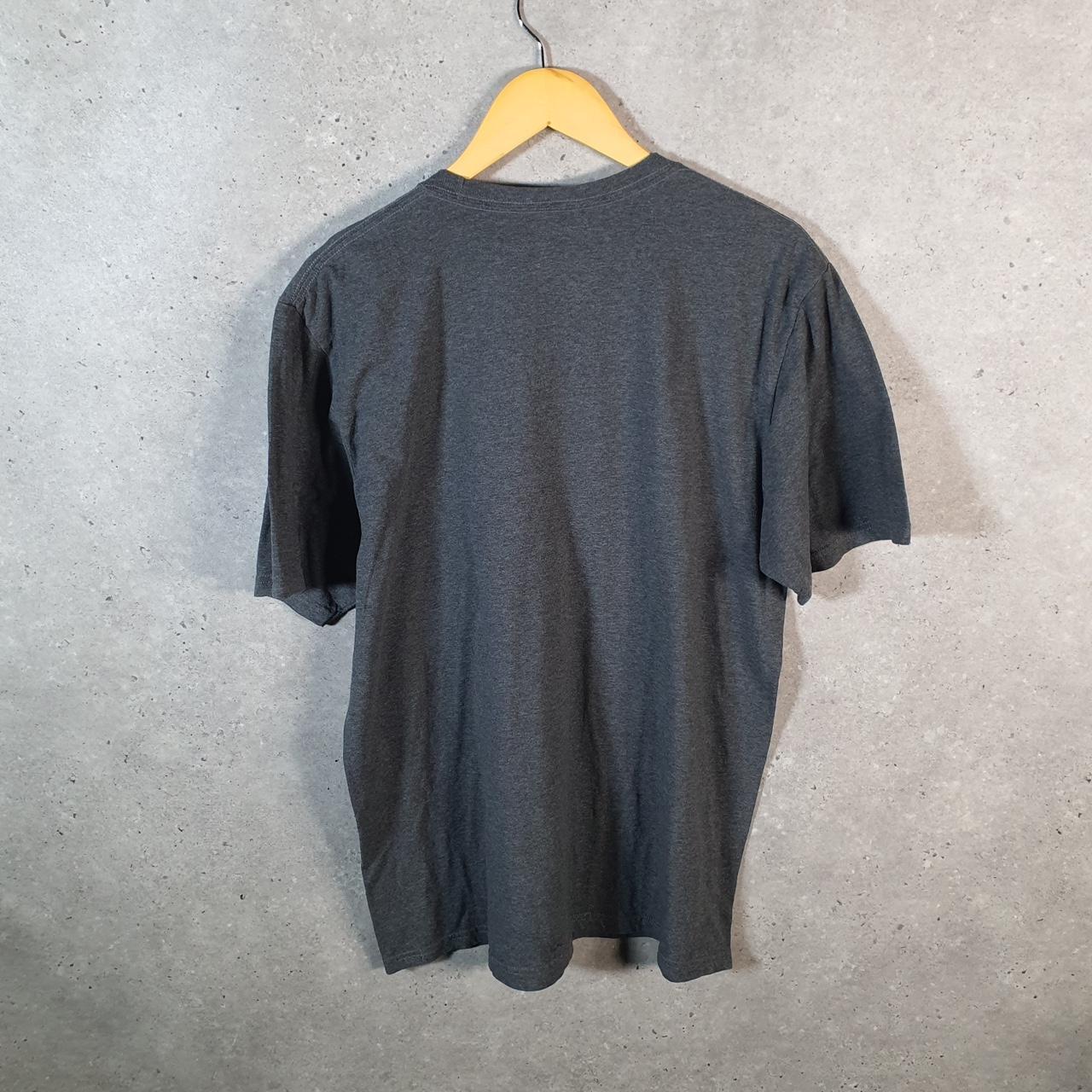 Vintage Adidas Go Tee T Shirt Shirt Men’s Large Grey Three Stripes Logo Athletic C9677