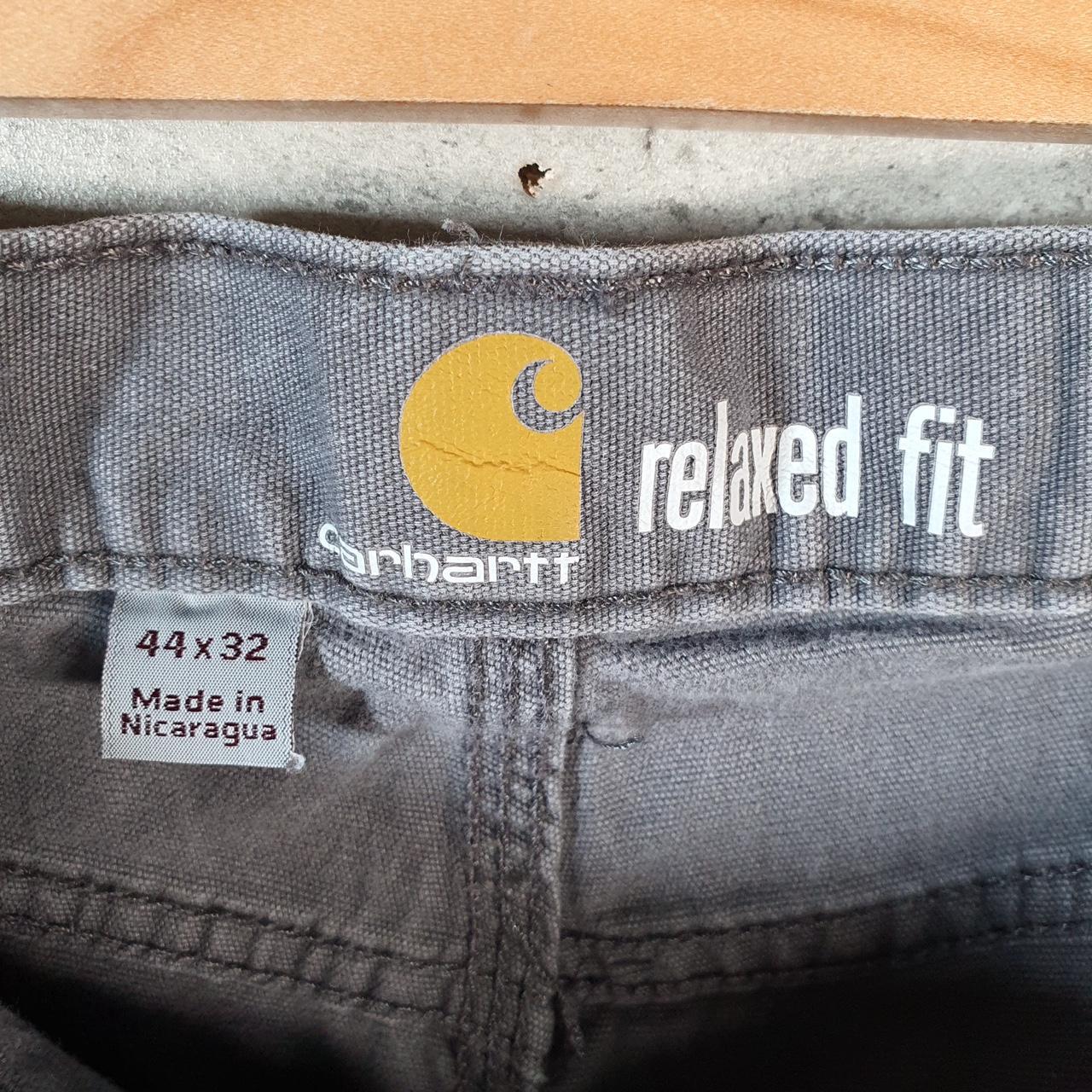 Vintage Carhartt Carpenter Trousers Mens W44 L32 Grey Relaxed Fit Workwear USA