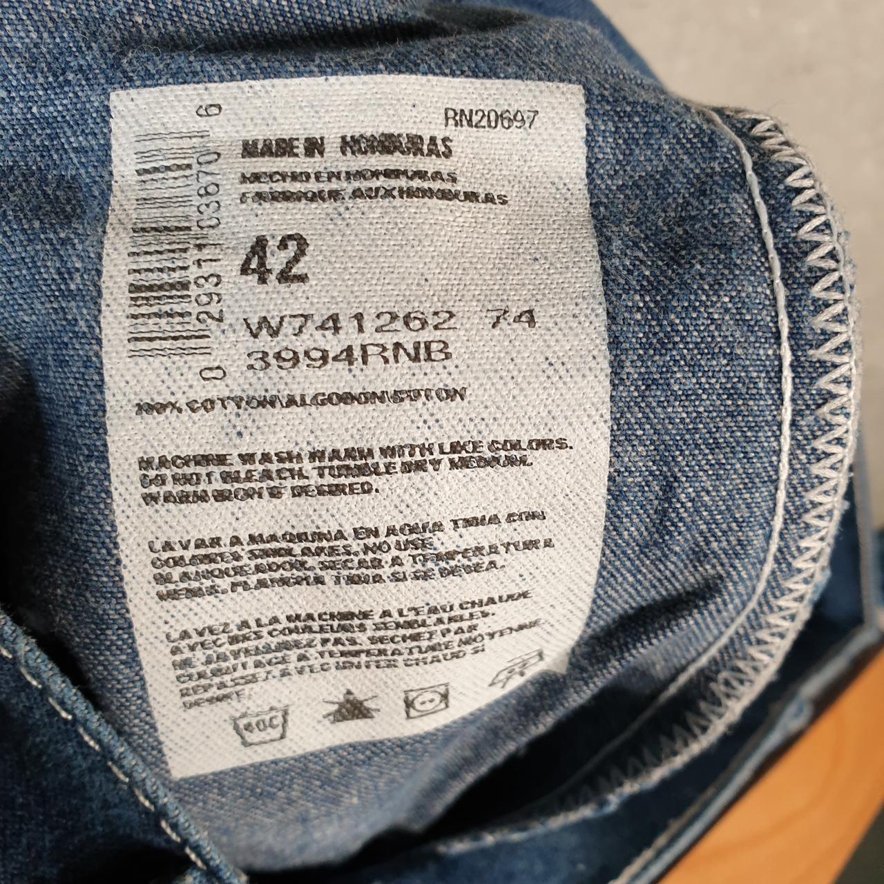 Vintage Dickies Baggy Denim Jean Shorts Jorts Cargo Mens W42 Blue Loose Fit