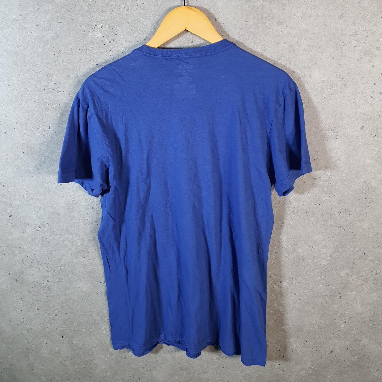 Vintage Ralph Lauren Polo T Shirt Men’s Medium Blue Embroidered Classic Fit Pony C9080