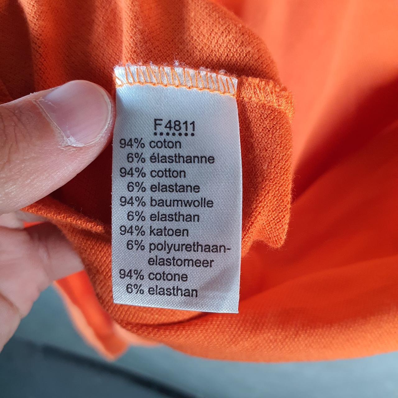 Vintage Lacoste Polo Shirt Men’s Medium Orange Classic Fit Embroidered Logo