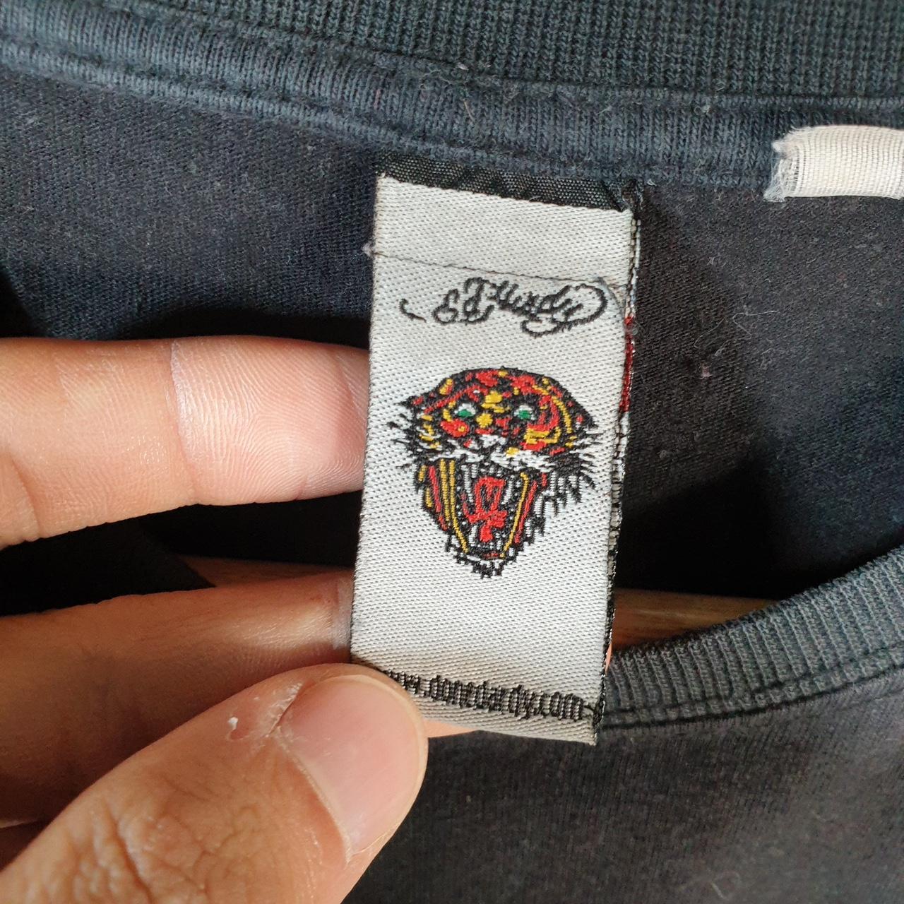 Vintage Ed Hardy T Shirt Men’s Large Black Christian Audigier Love Heart Graphic Skull Y2K