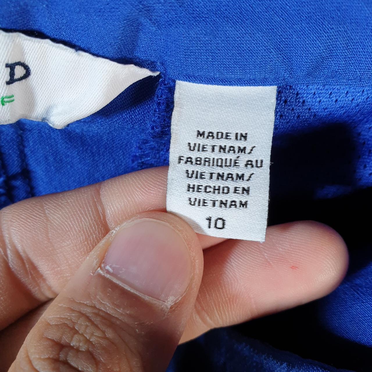 Vintage Izod Golf Chino Shorts Jorts Cargo Womens UK12 Blue Baggy Cotton